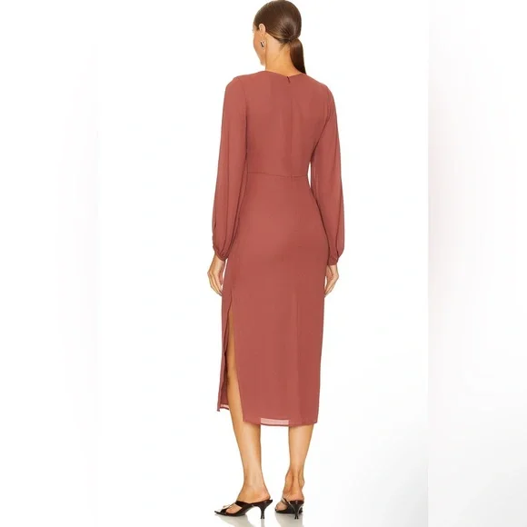 NWT $297 Krisa Twist Front Maxi in Cinnamon 🤎 - Picture 4 of 4